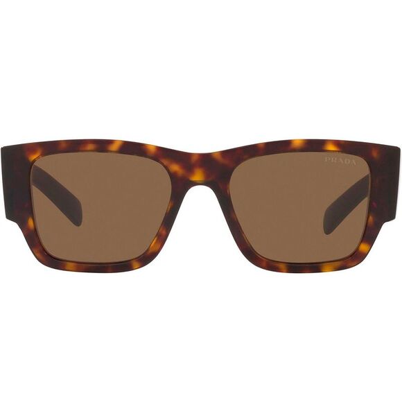 Prada PR 10ZS 2AU06B Tortoise Plastic Pillow Sunglasses Brown Lens - Picture 2 of 3